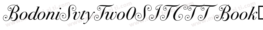 BodoniSvtyTwo0SITCTT Book字体字体转换